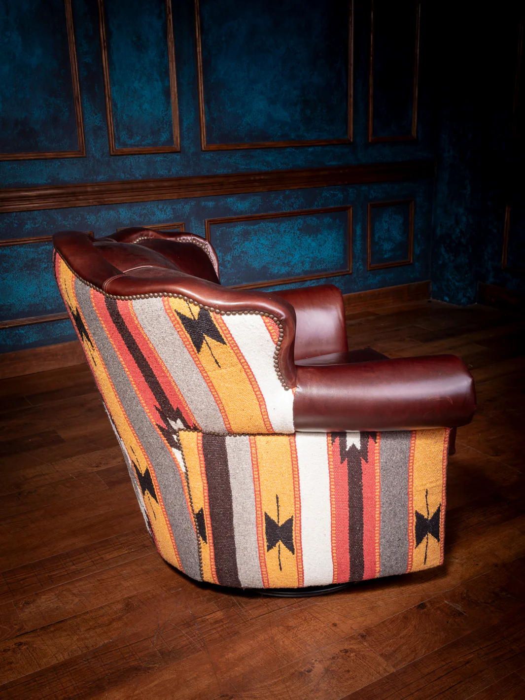 Adobe Leather Swivel Chair - Image 3