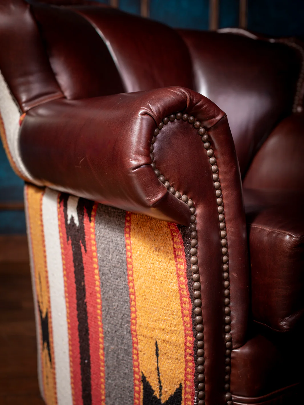 Adobe Leather Swivel Chair - Image 4