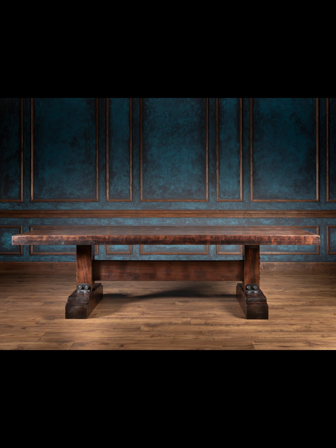 African Mahogany Dining Table - Image 5