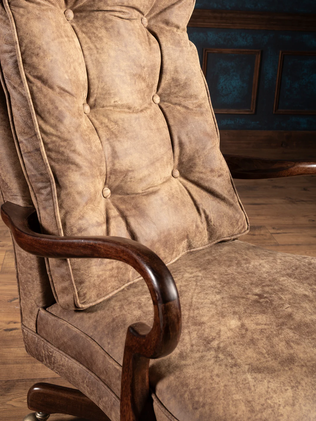 Andy Leather Desk Chair - Image 2