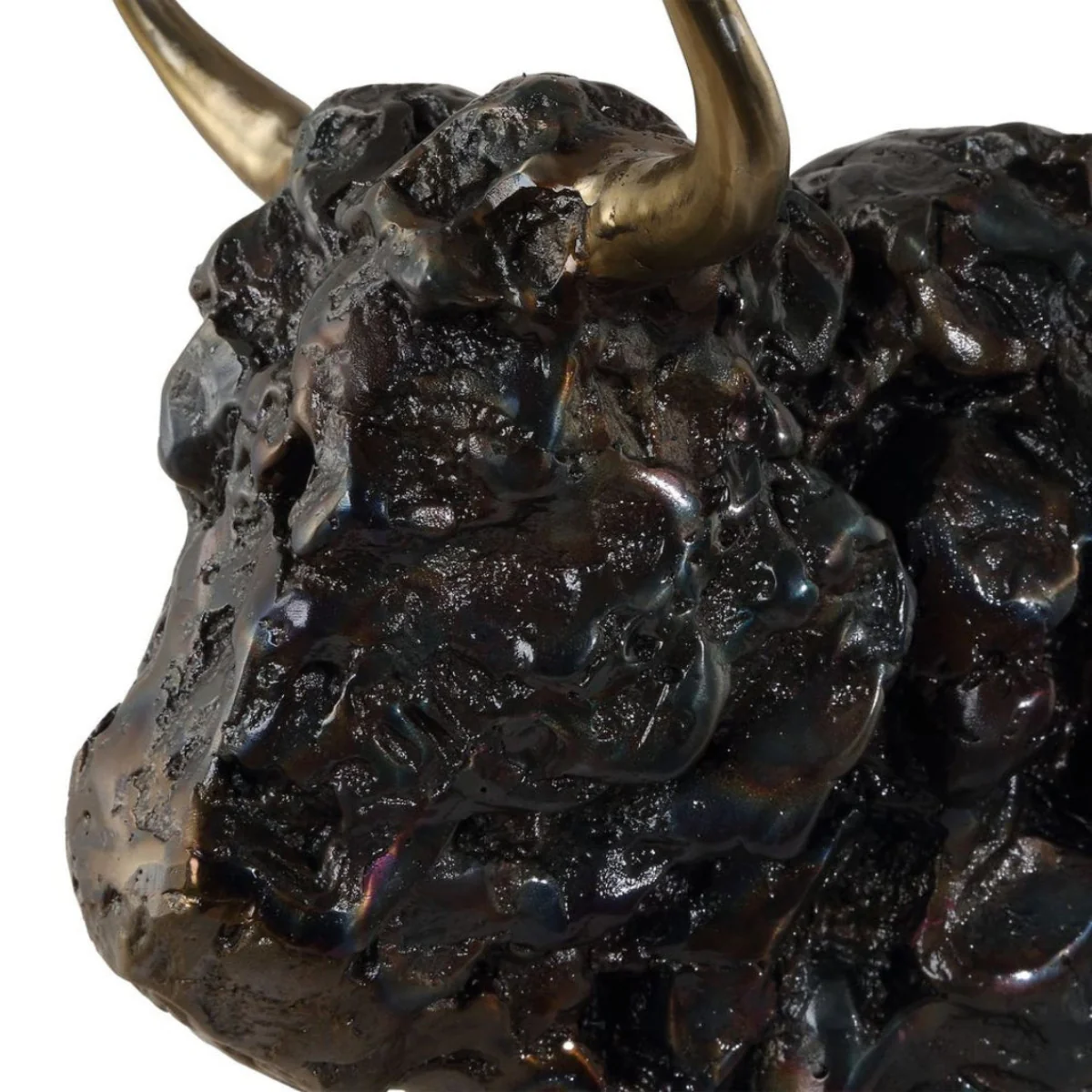 Bison Bust Sculpture - Image 3