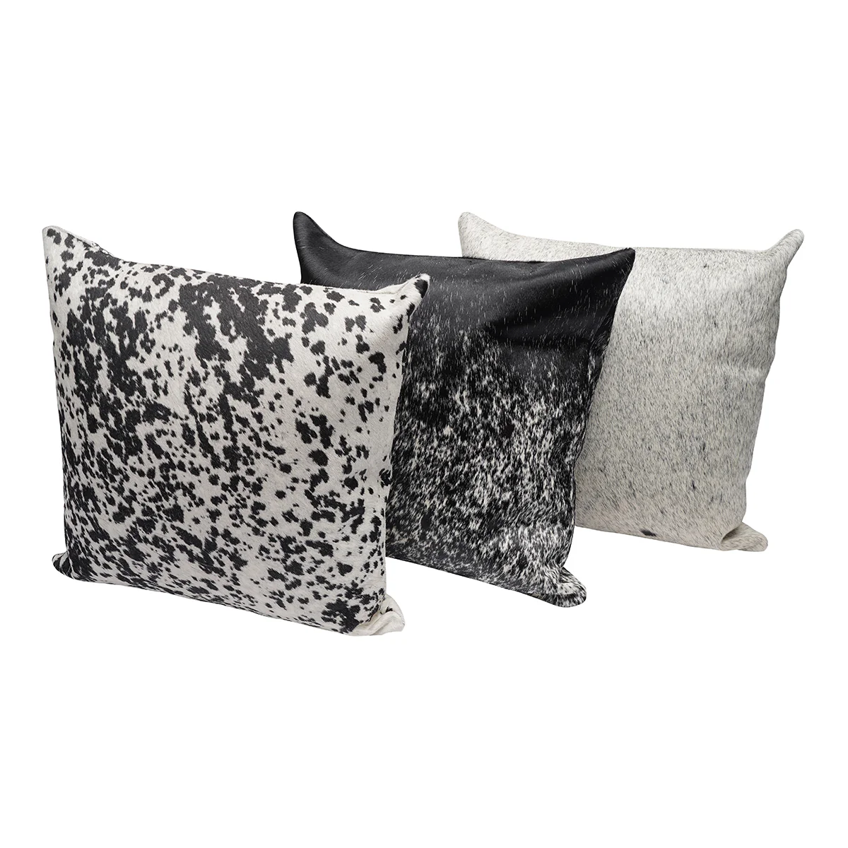 Black & White Salt & Pepper Solid Pillow - Image 3