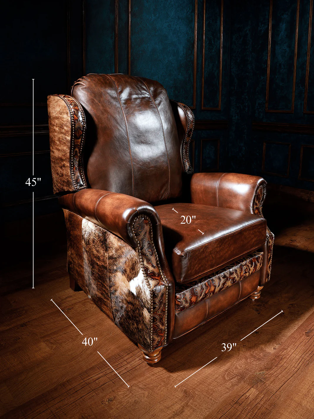 Blackstone Western Leather Recliner - Image 5