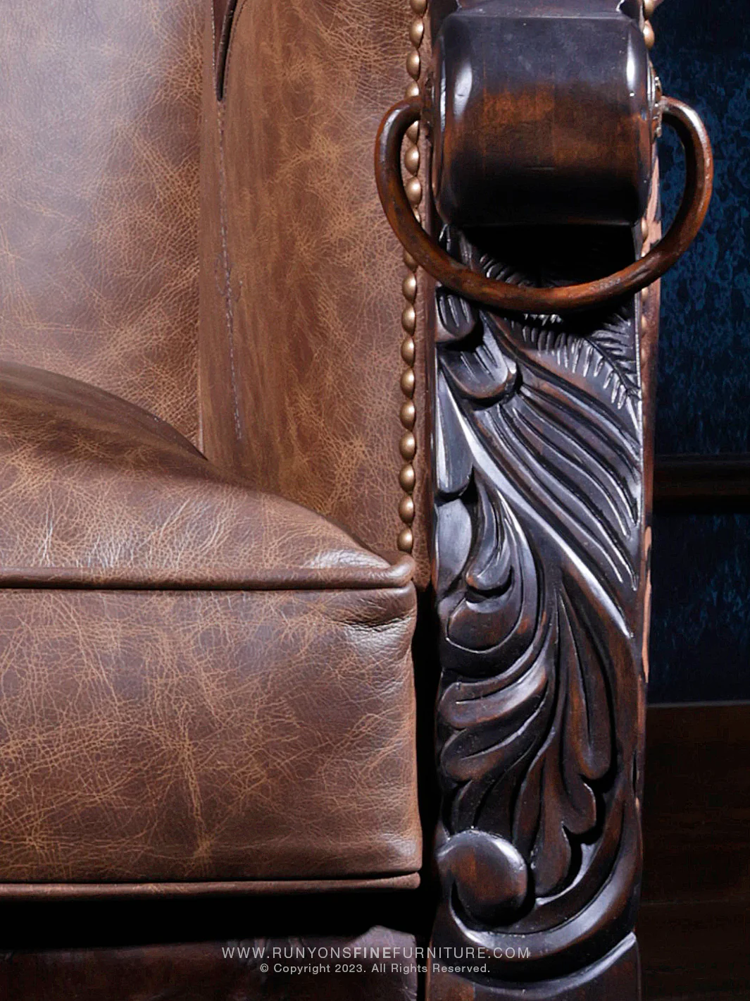 Branded Horseshoe Swivel Chair - Image 3