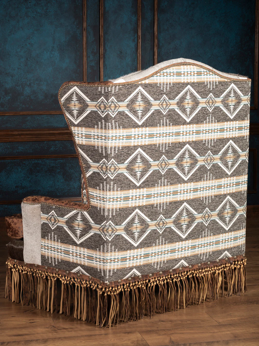 Canyon Fringe Western Settee - Image 6
