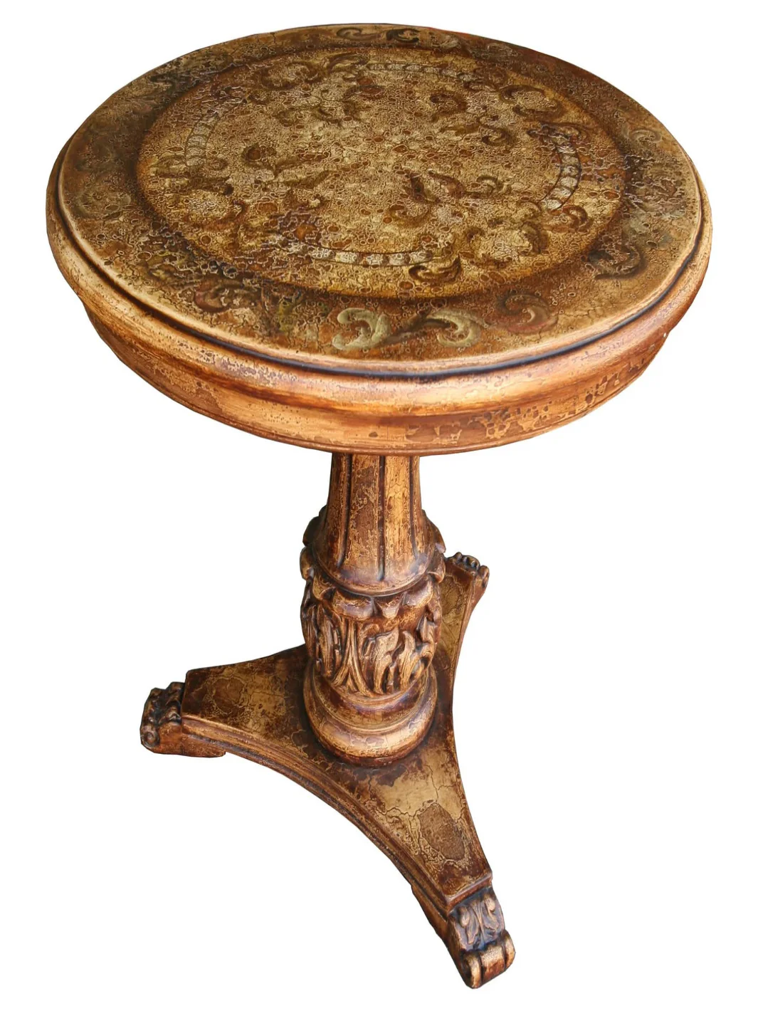 Capri Round Painted End Table