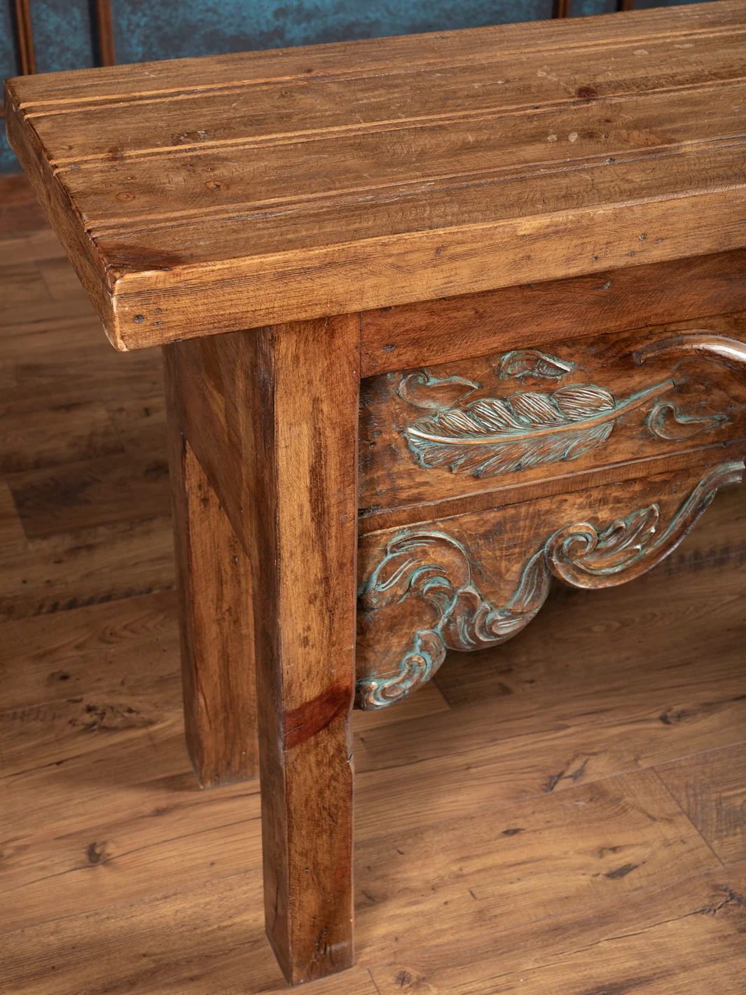 Carved Longhorn Console - Image 2