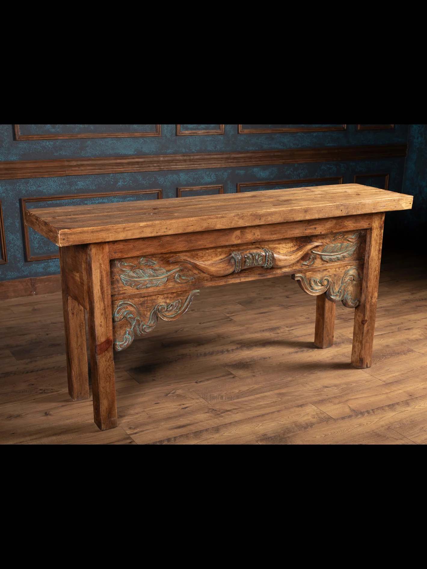 Carved Longhorn Console - Image 6