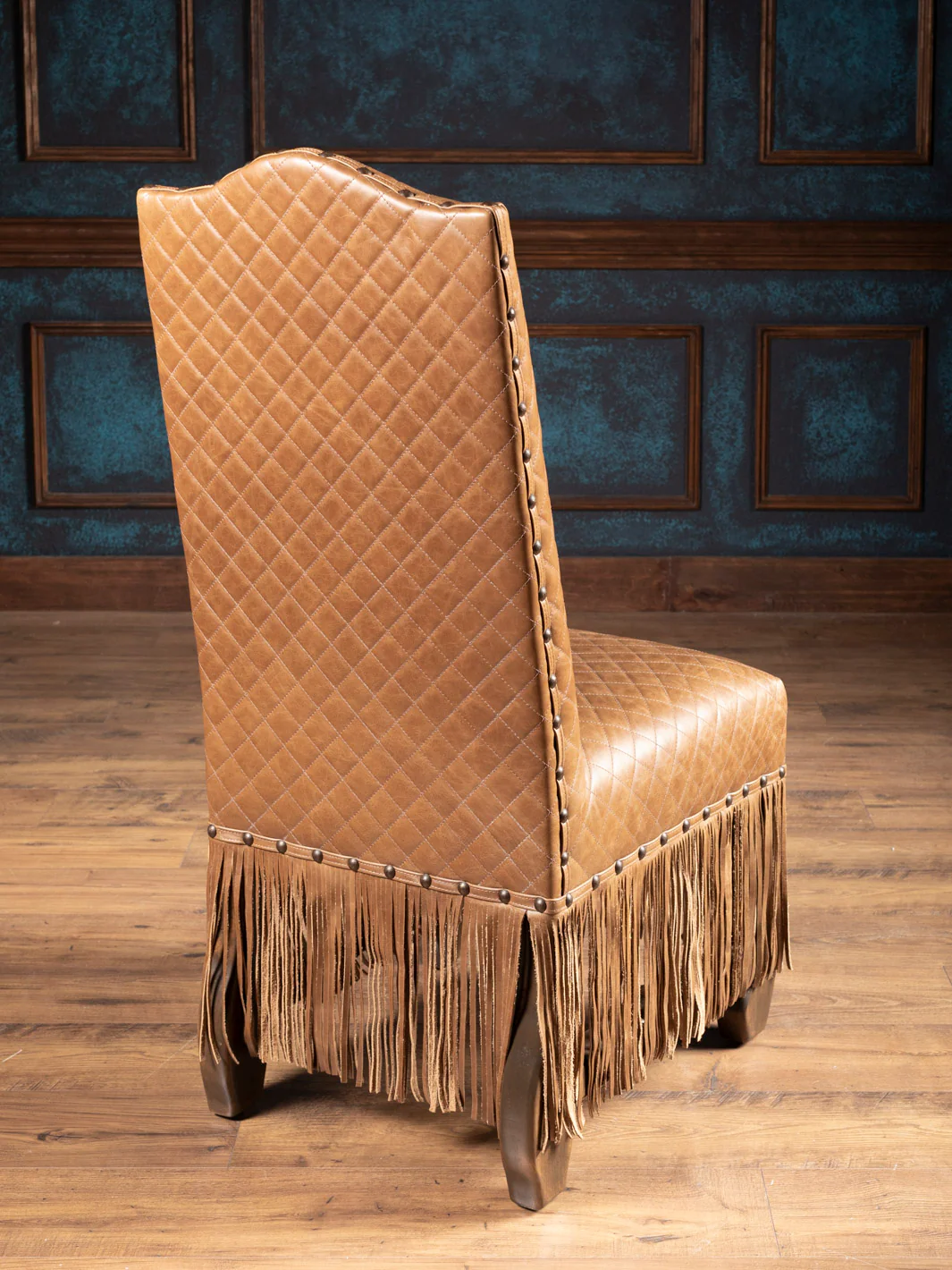 Cheyenne Fringe Leather Dining Chair - Image 2