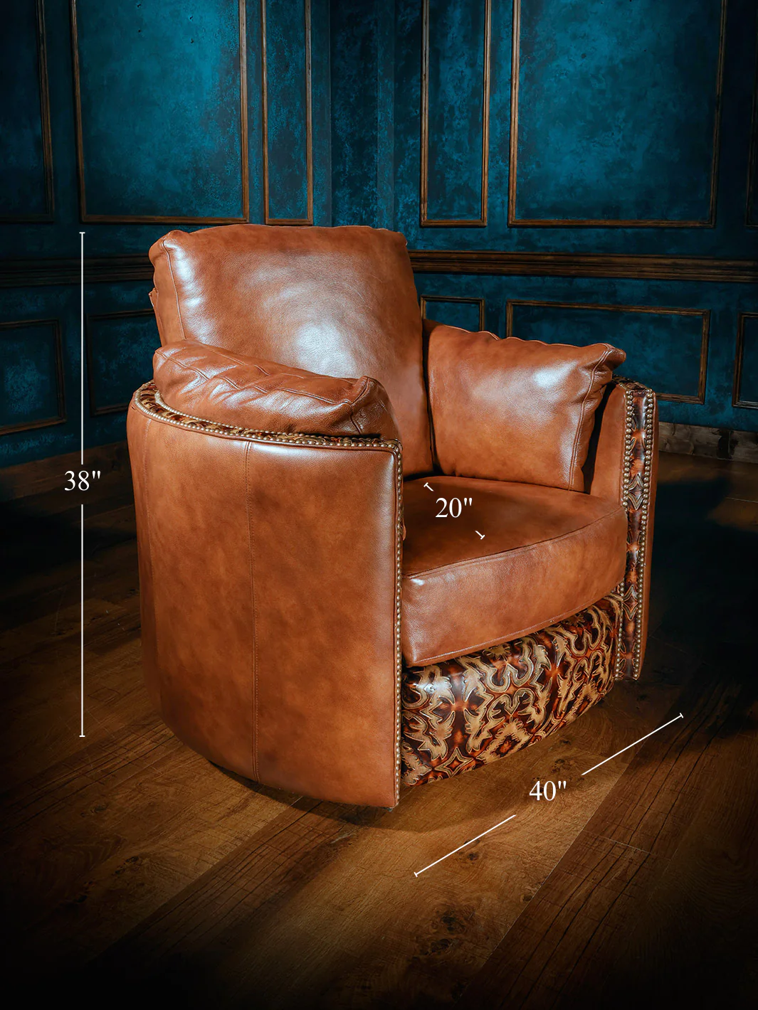 Comfort King Western Snug Swivel Recliner - Image 5