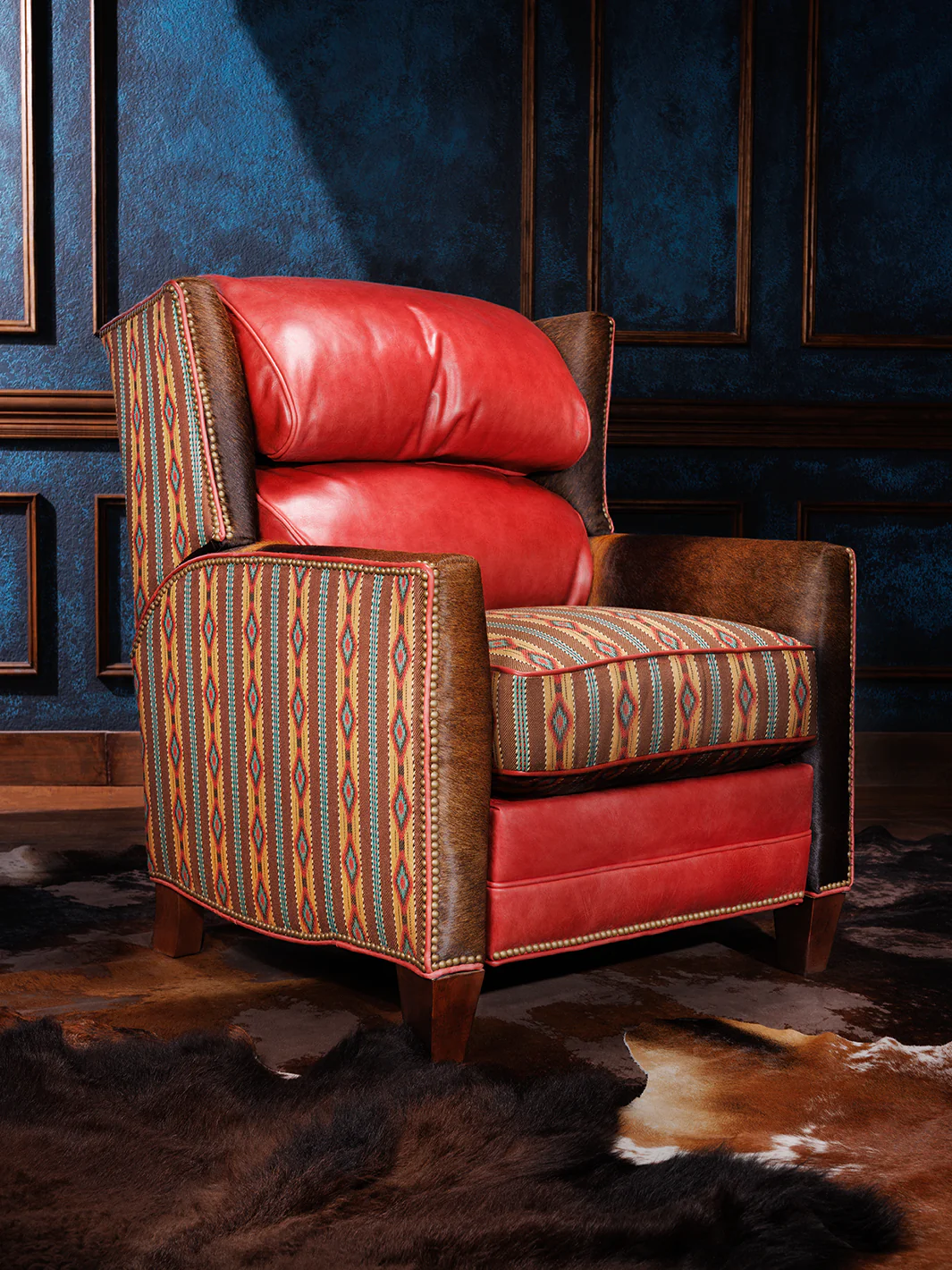 Comfort Tabasco Stripe Push-Back Recliner
