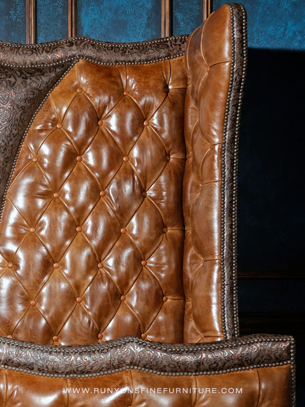 Cowboy Copper Creek Tufted Bed - Image 3