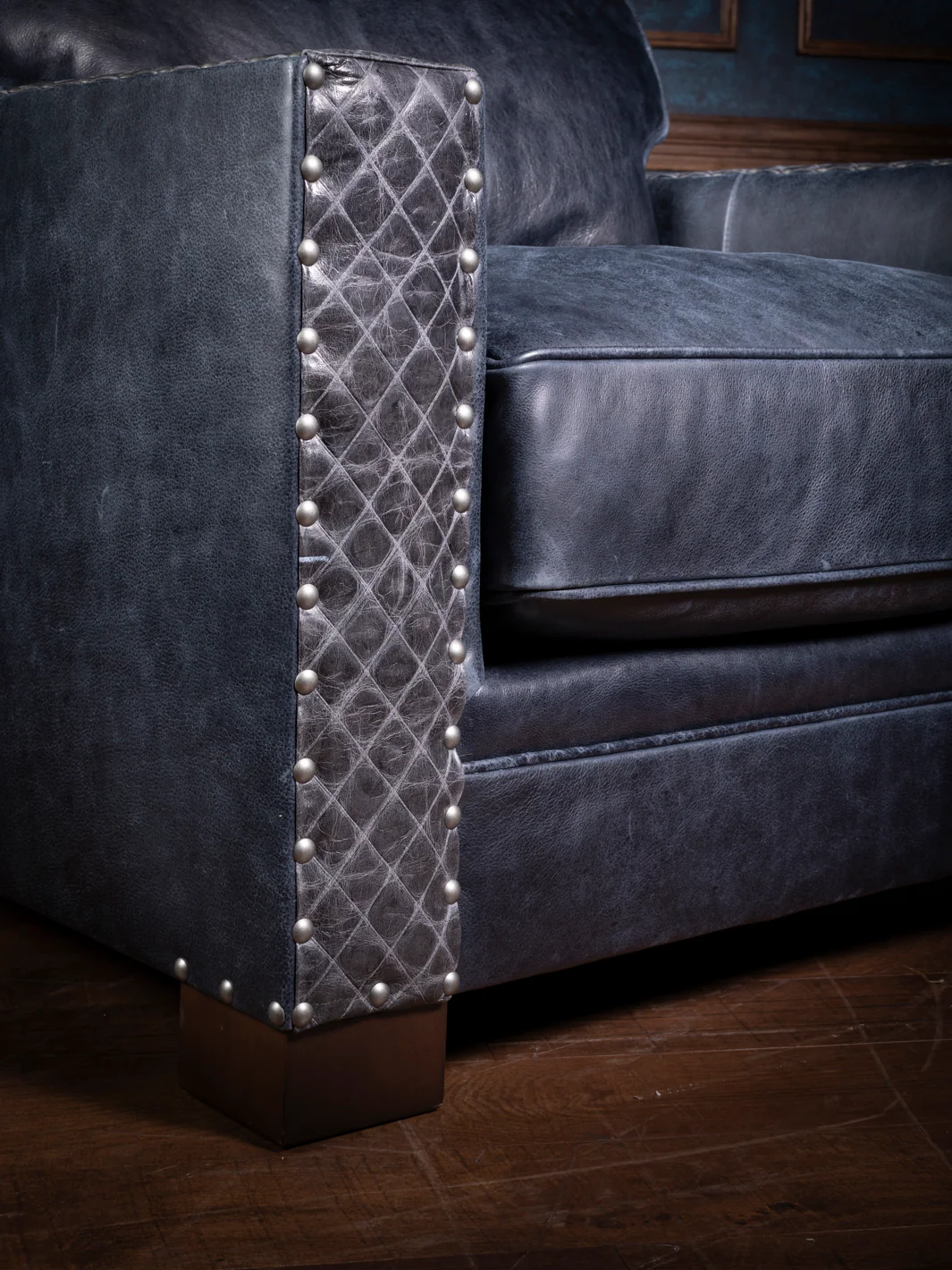 Cowboys Blue Star Leather Chair - Image 4