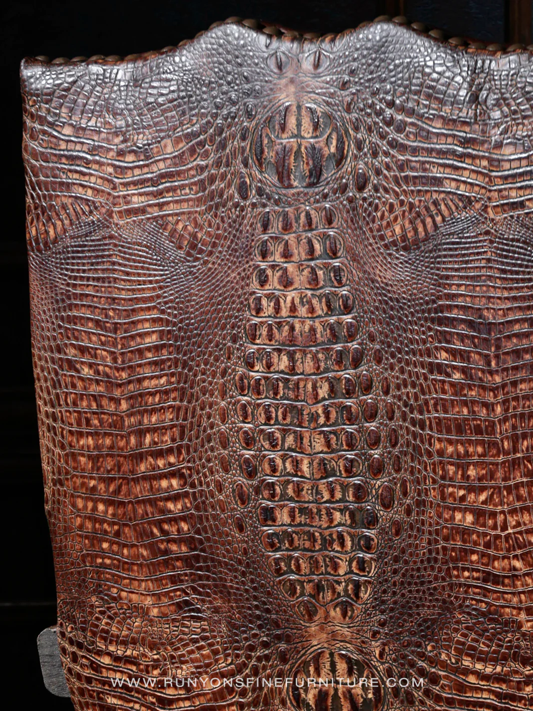 Crocodile Sienna Western Desk Chair - Image 2