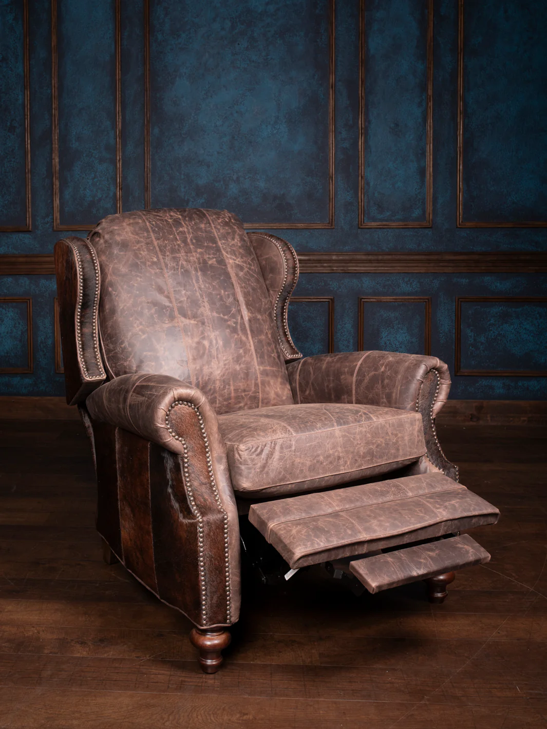 Desert Mojave Pushback Leather Recliner - Image 3