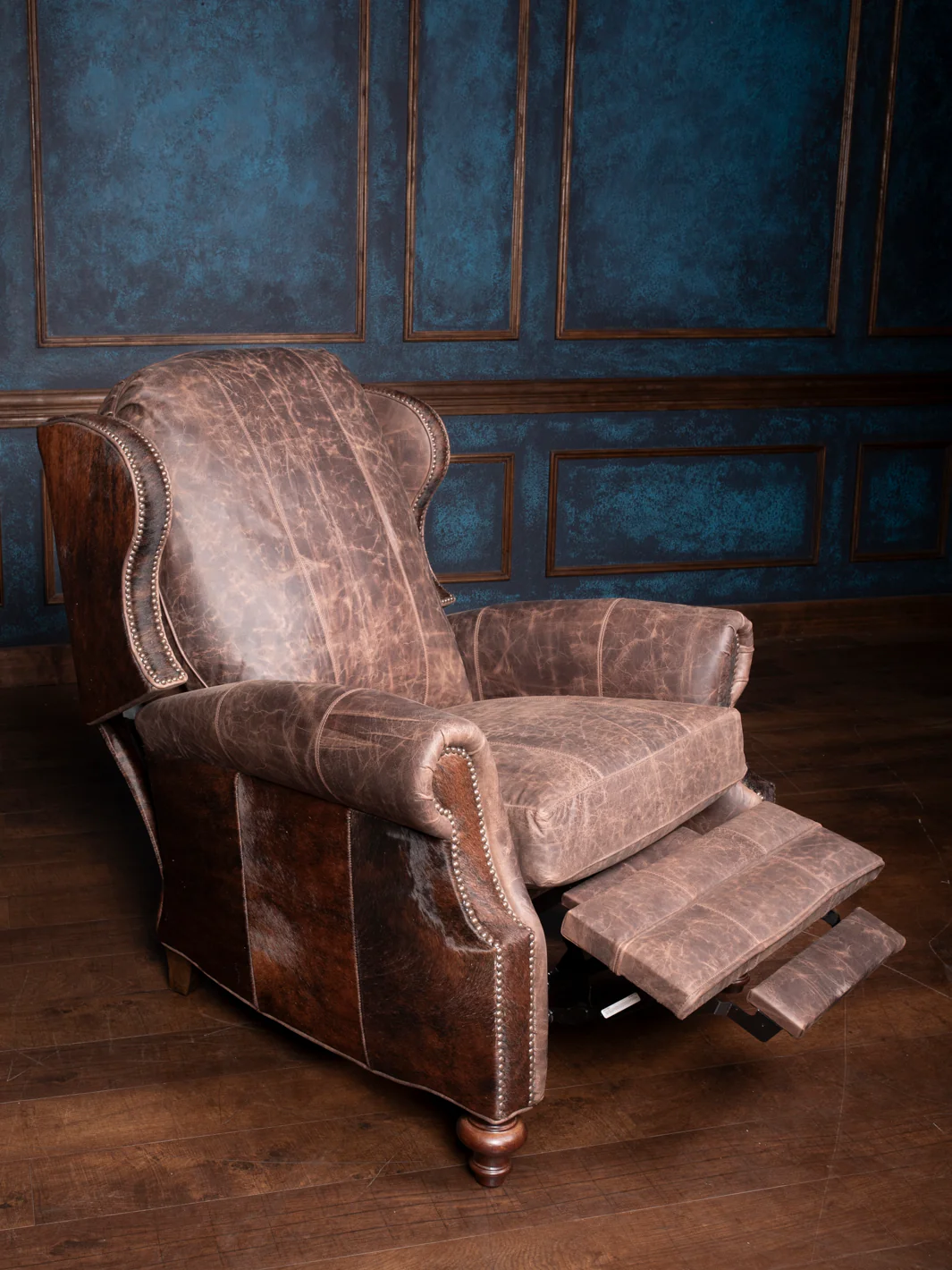 Desert Mojave Pushback Leather Recliner - Image 4