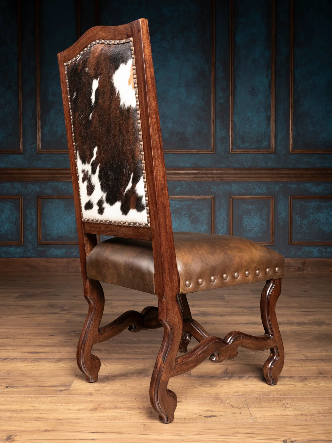 Diamond Stitch Leather Dining Chair - Image 2