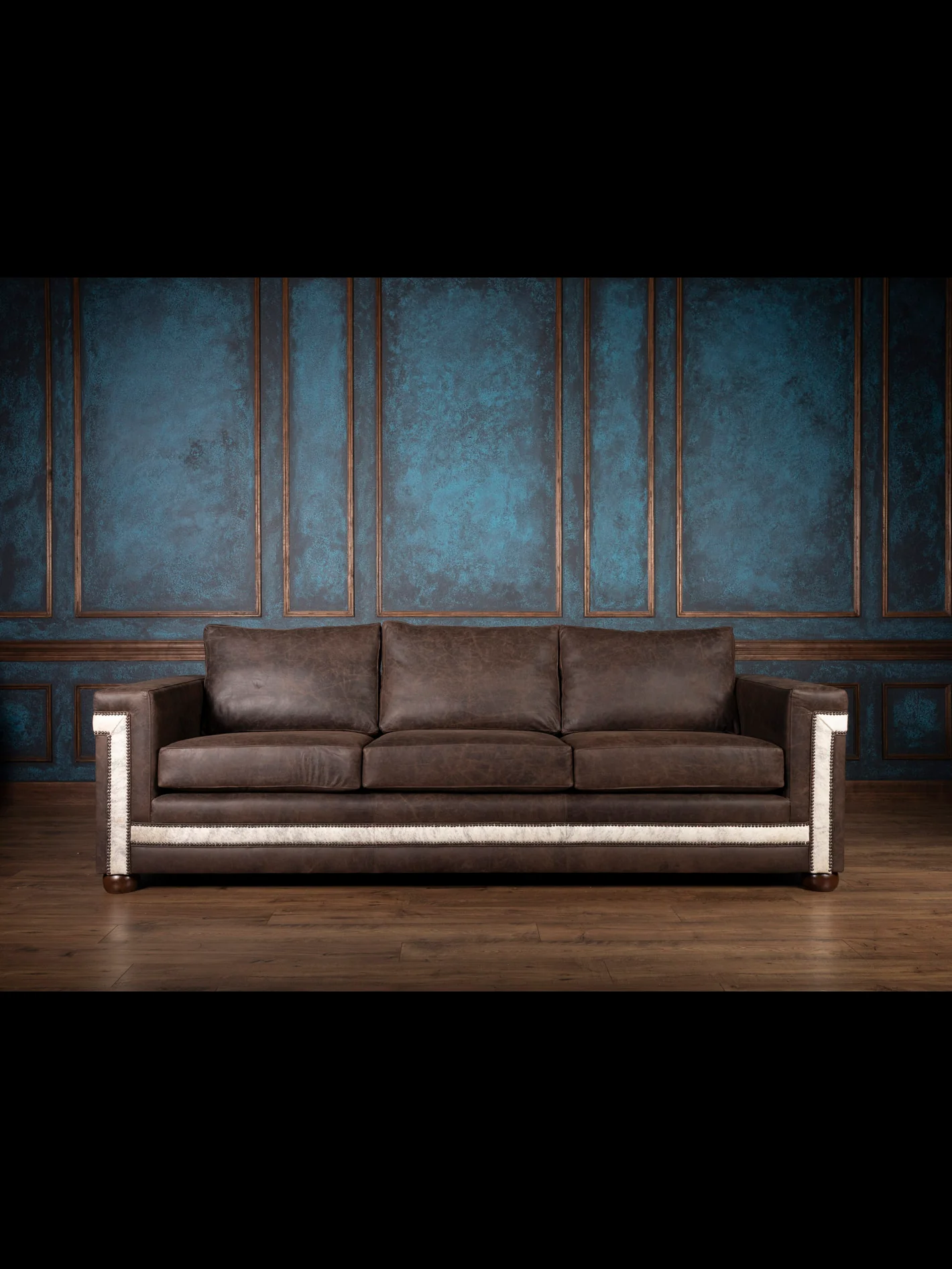 Granite Architect Leather Sofa