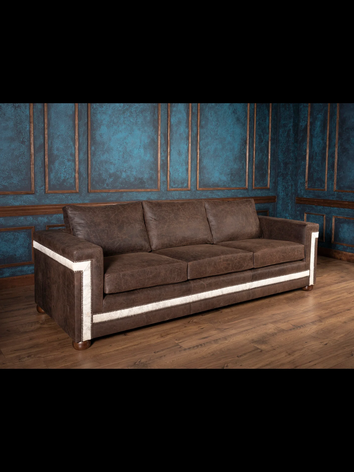 Granite Architect Leather Sofa - Image 7