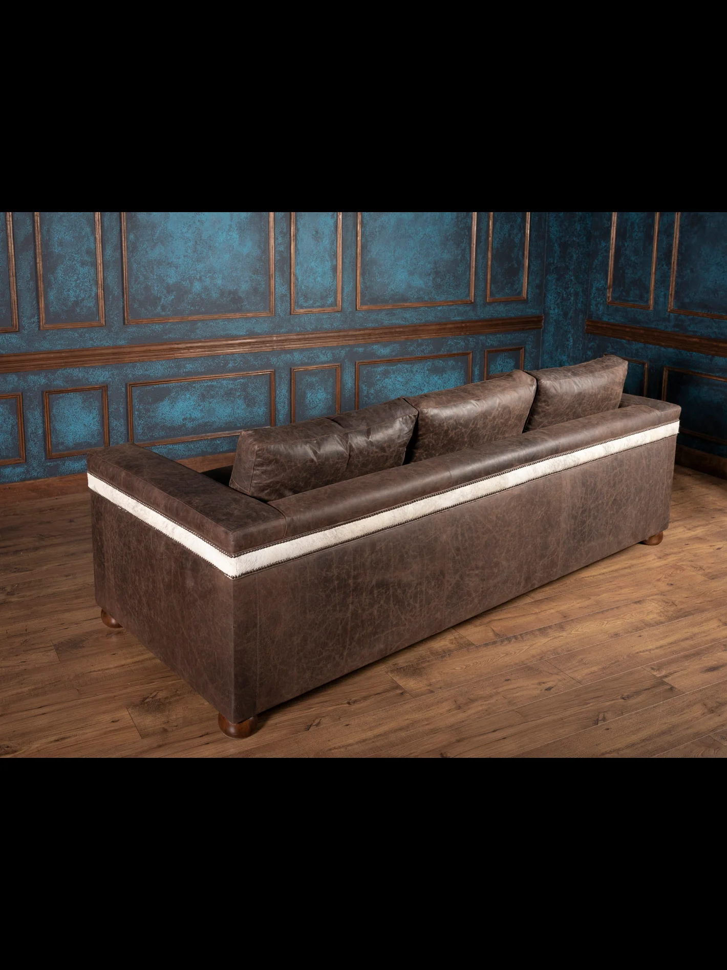Granite Architect Leather Sofa - Image 8
