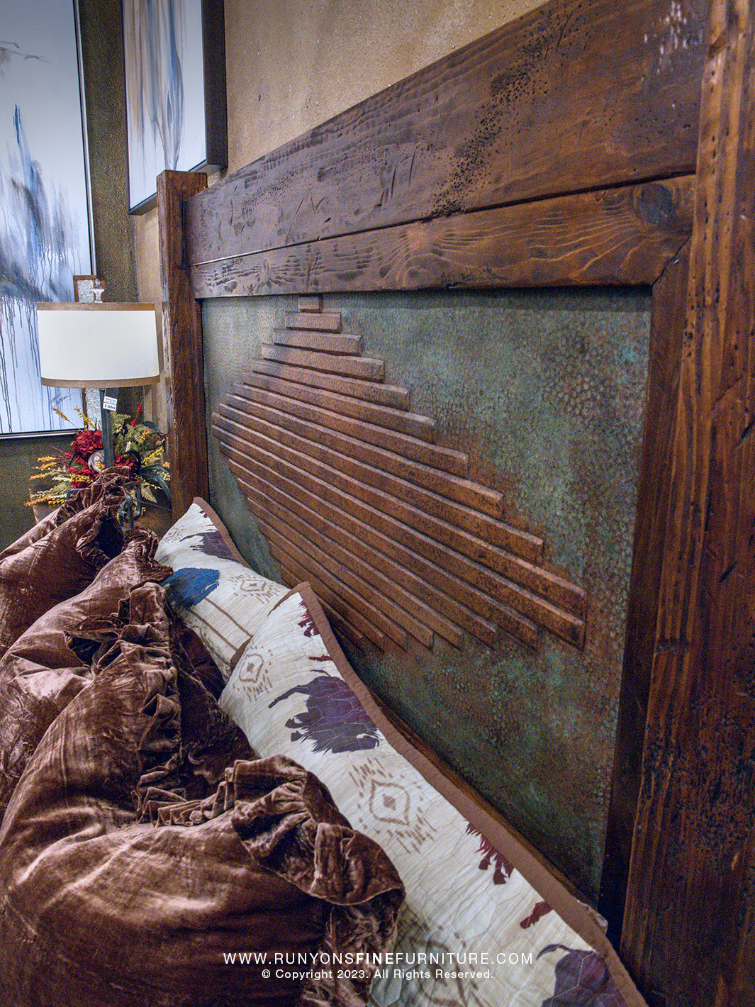 Sierra Verde Copper King Bed - Image 2