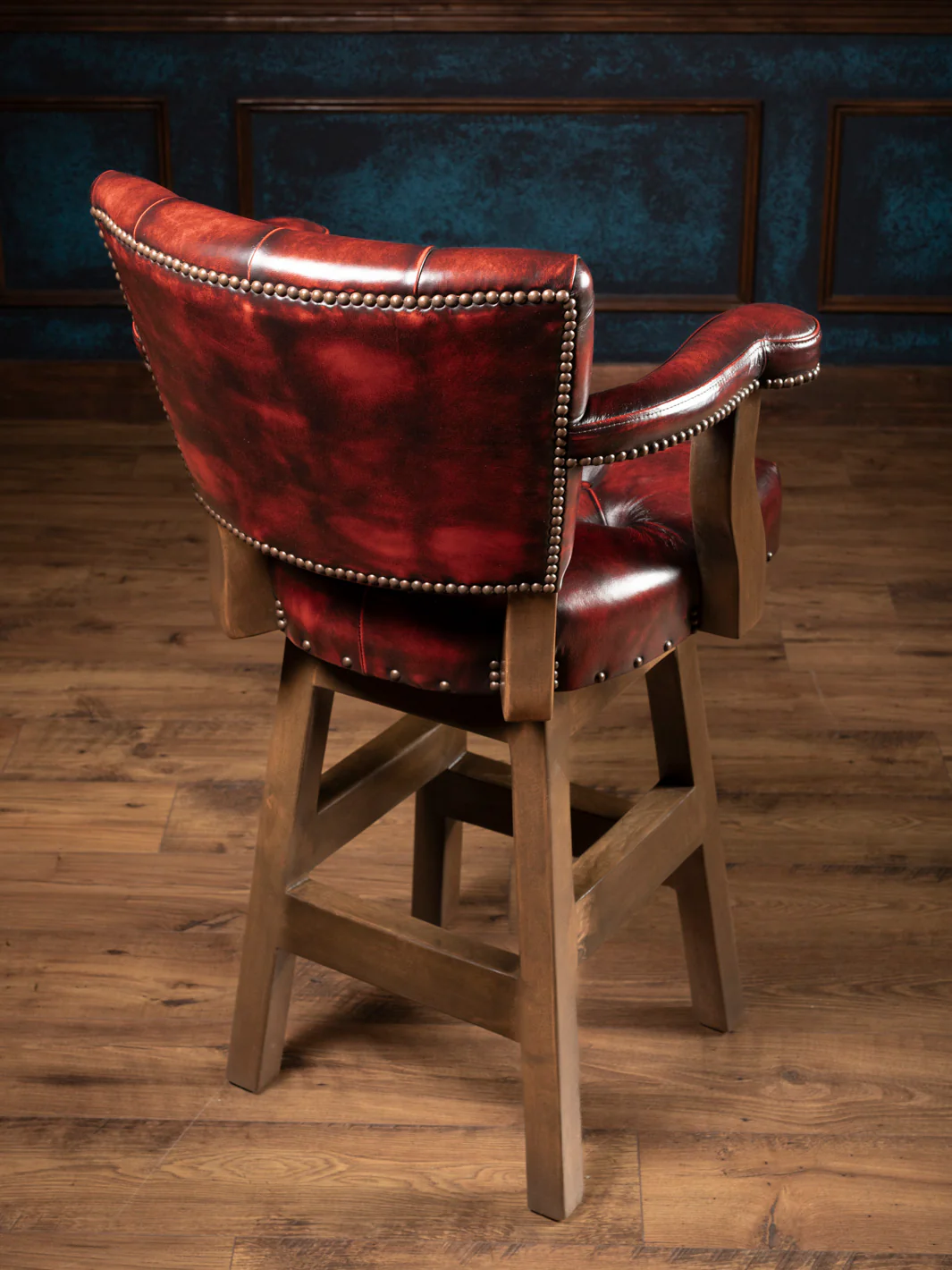 Hacienda Chisum Tufted Leather Bar Stool - Image 2