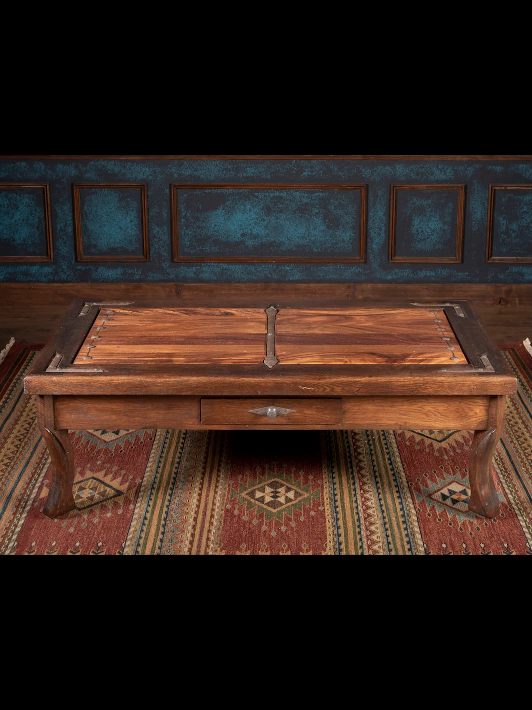 Iron Spur Plank-Top Coffee Table - Image 2