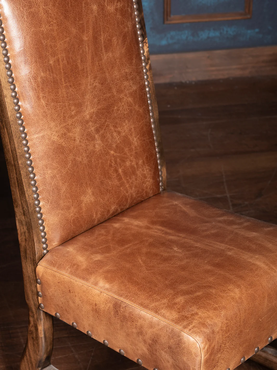 Jumbo Croc Sycamore Leather Dining Chair - Image 5