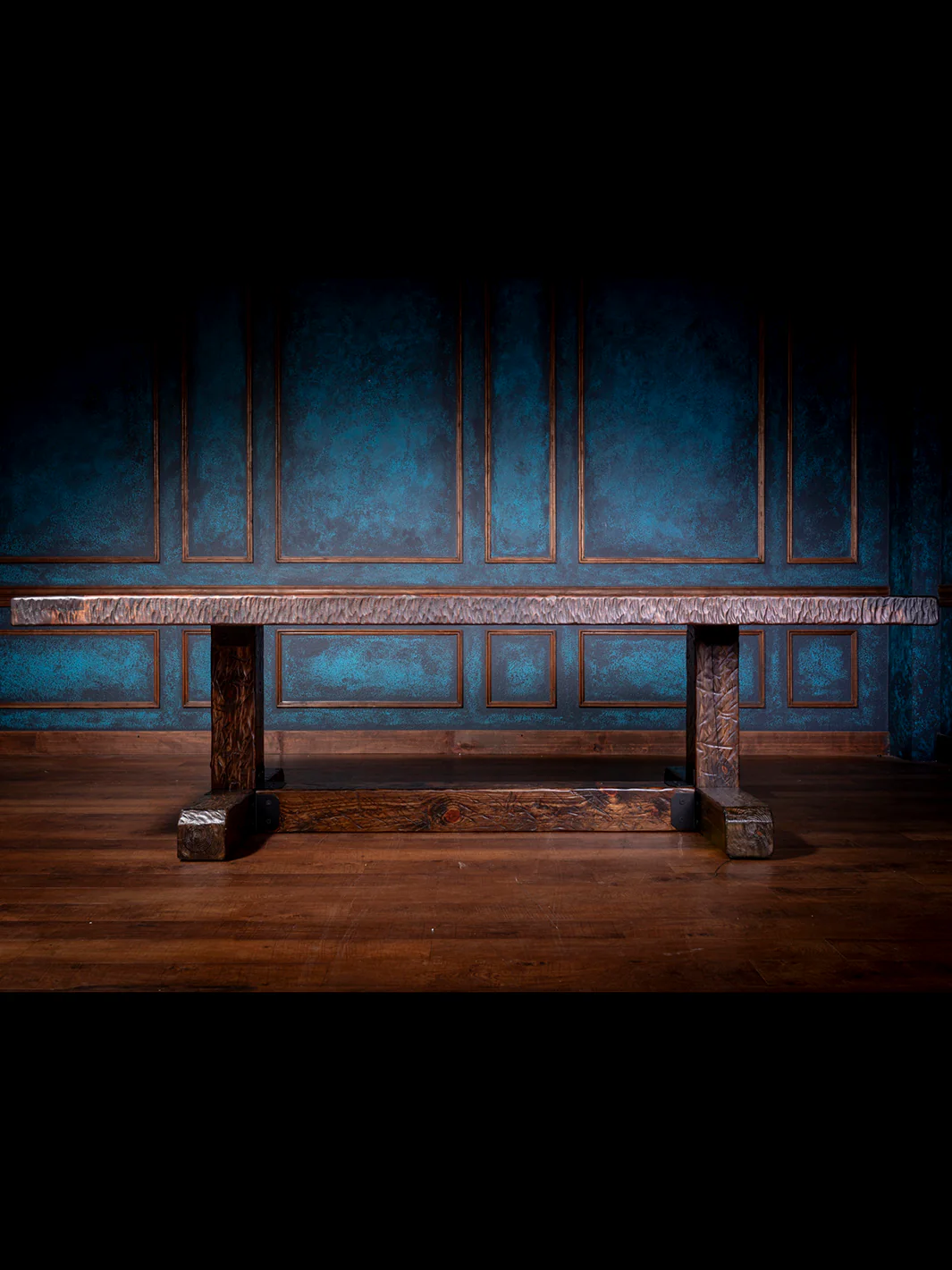 Knotty Alder Rustic Dining Table - Image 5