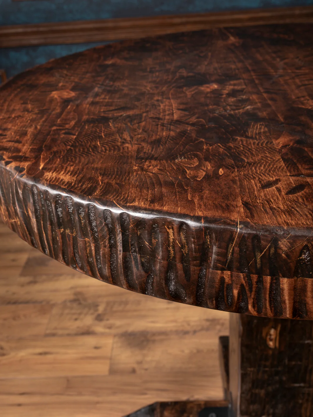Knotty Alder Rustic Pub Table - Image 2