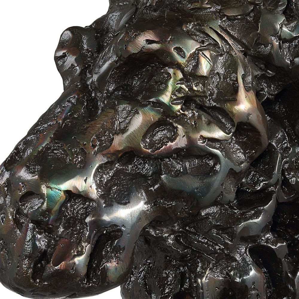 Moose Bust Sculpture - Image 3