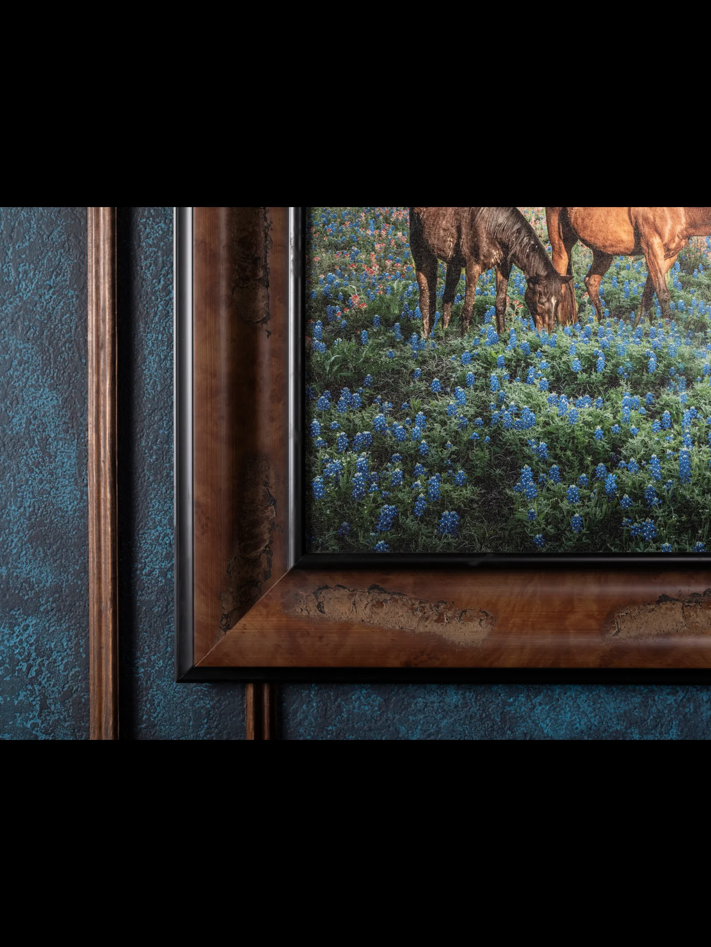 Morning Glory Horizon - Horses in Bluebonnet Field Western Art - Image 4