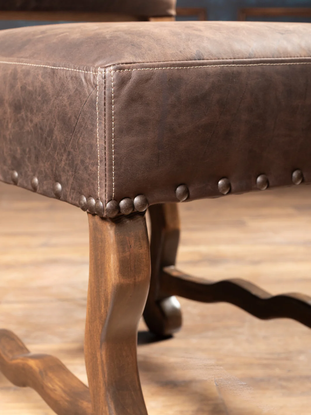 Mustang Leather Dining Chair - Image 5