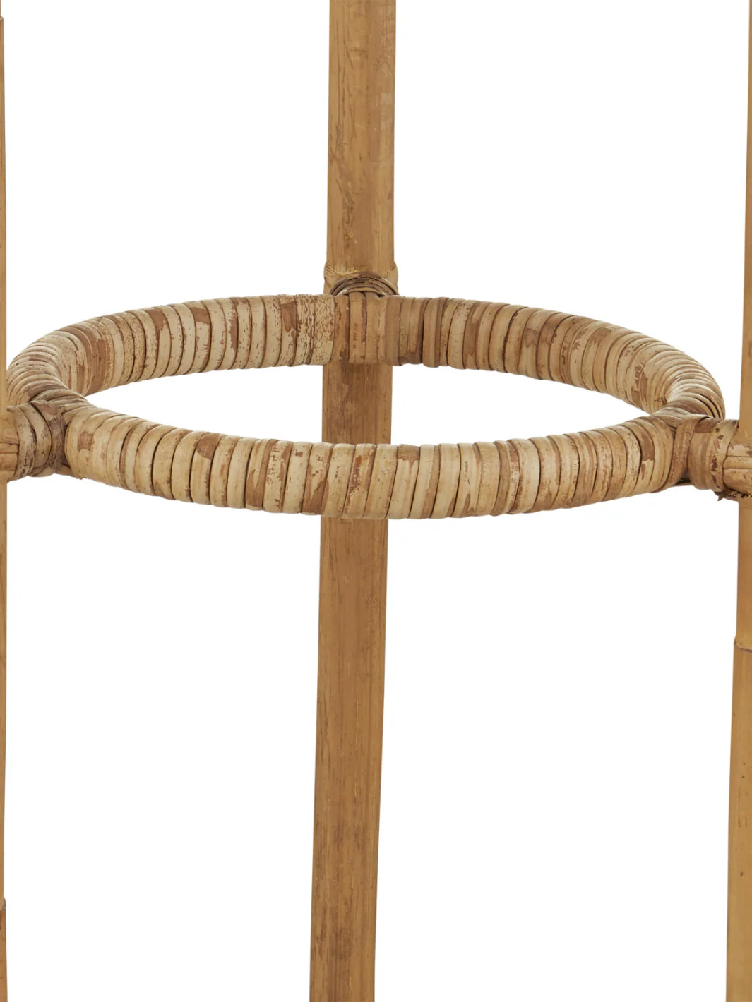 Natural Rattan Triptych Floor Lamp - Image 3
