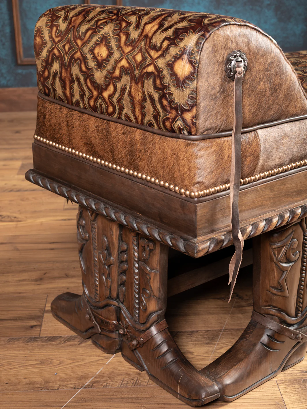 Nocona Leather Boot Bench - Image 7
