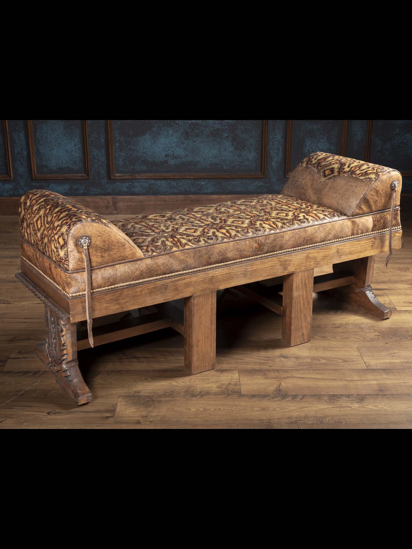 Nocona Leather Boot Bench - Image 9
