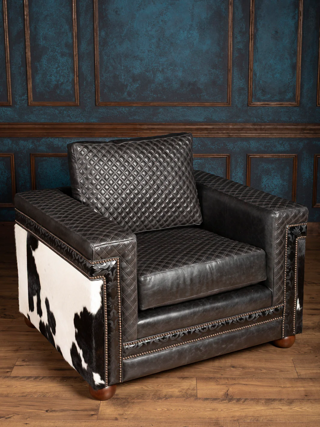 Otis Cowhide Architect Leather Chair - Image 7