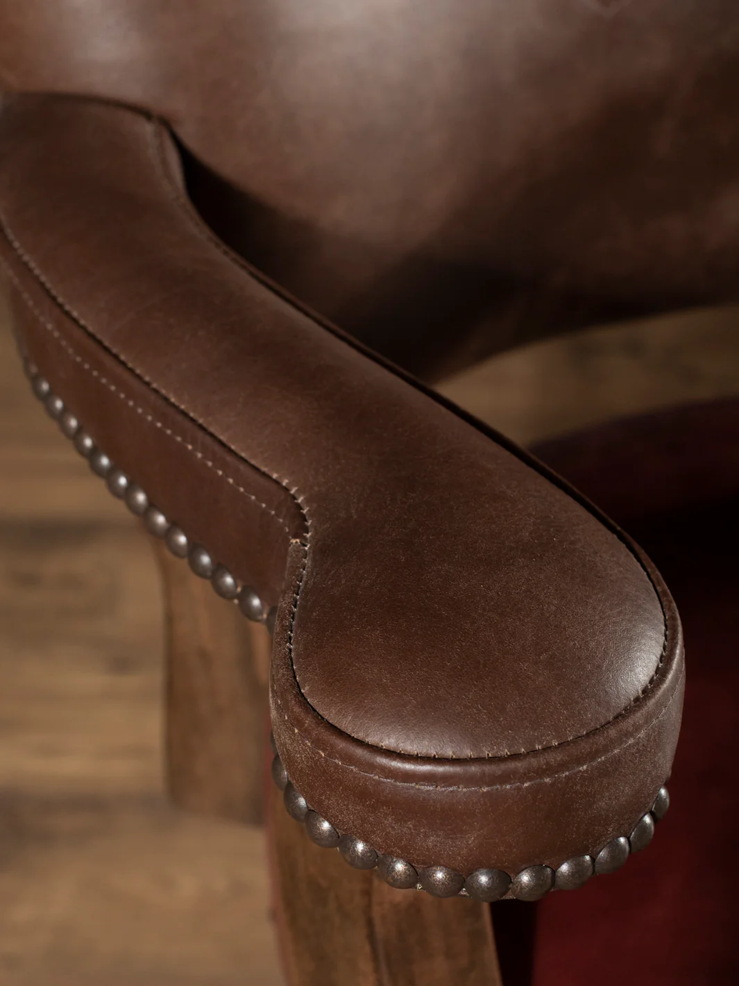 Pro Rodeo Leather Swivel Bar Stool - 40th NFR Anniversary Edition - Image 5