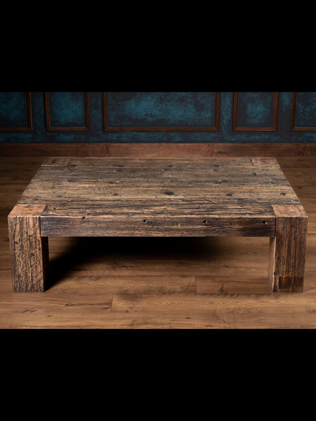 Reclaimed Oak Plank Coffee Table