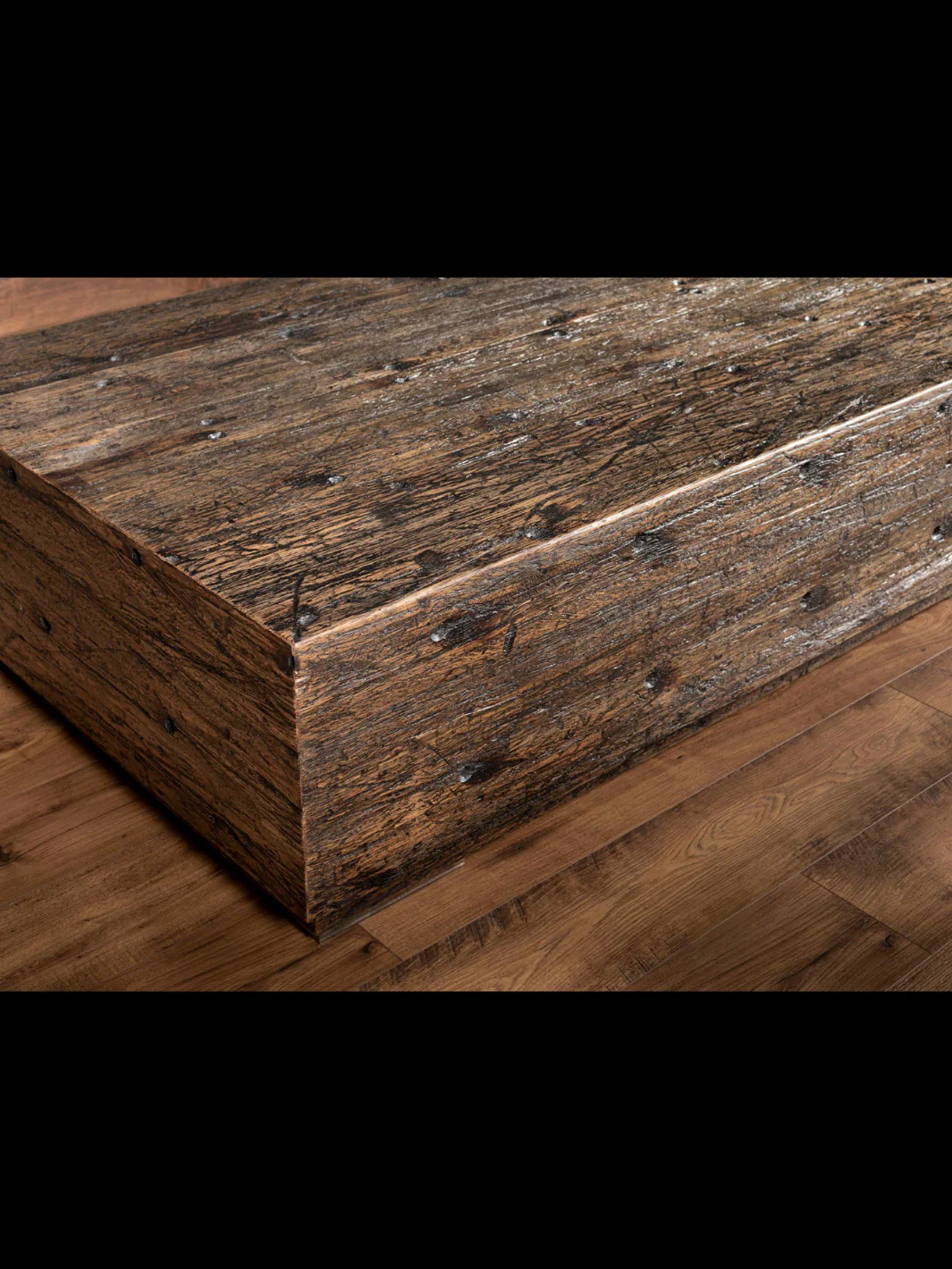 Reclaimed Oak Beam Coffee Table - Image 4