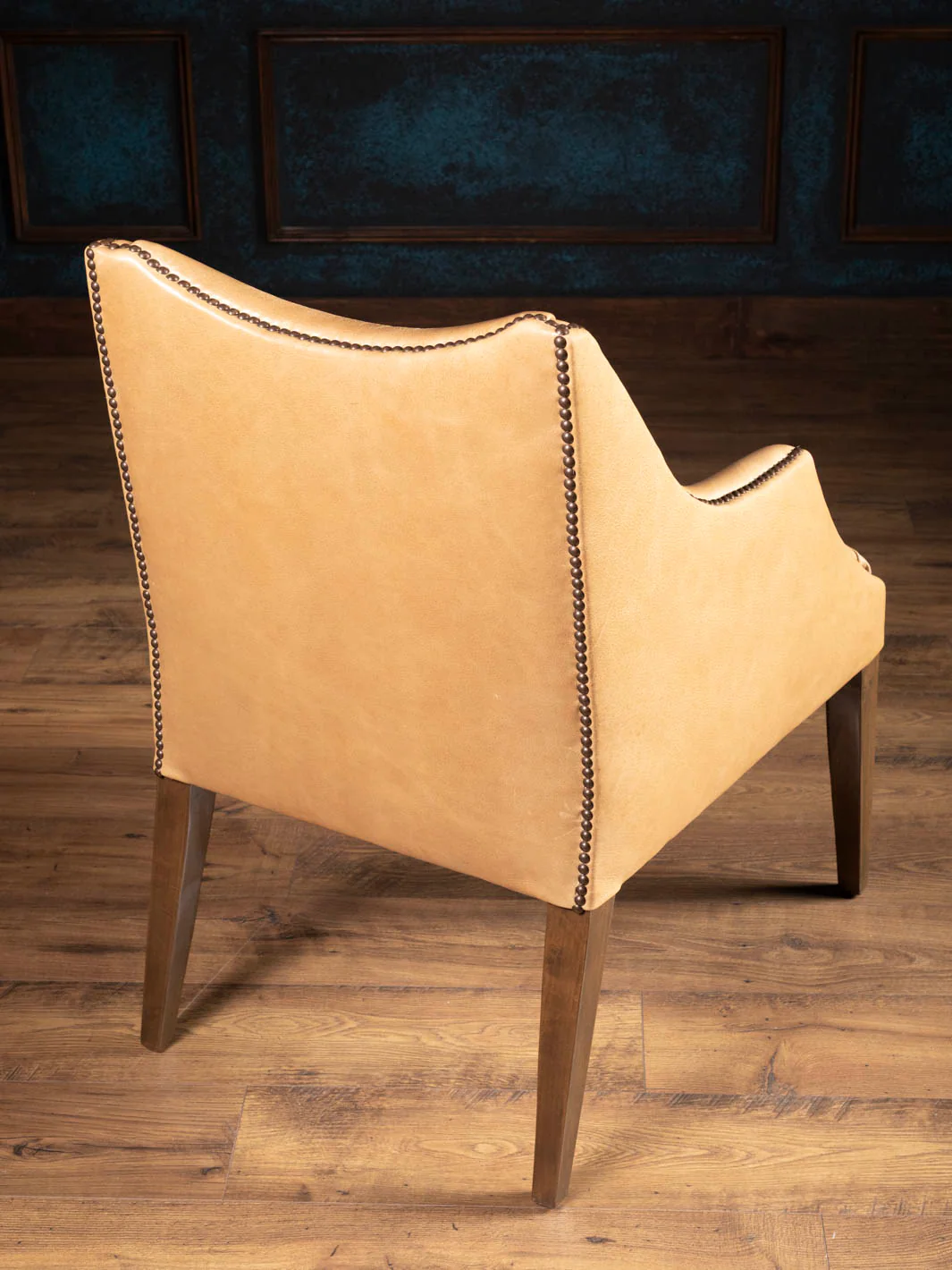 Ridgecut Linen Leather Dining Chair - Image 5
