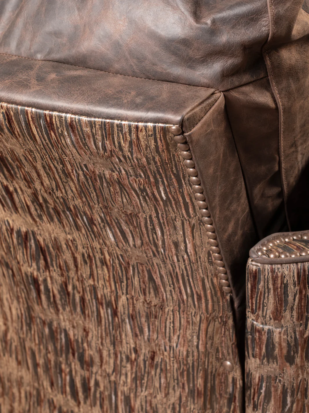 Rimrock Leather Snug Swivel Recliner - Image 5