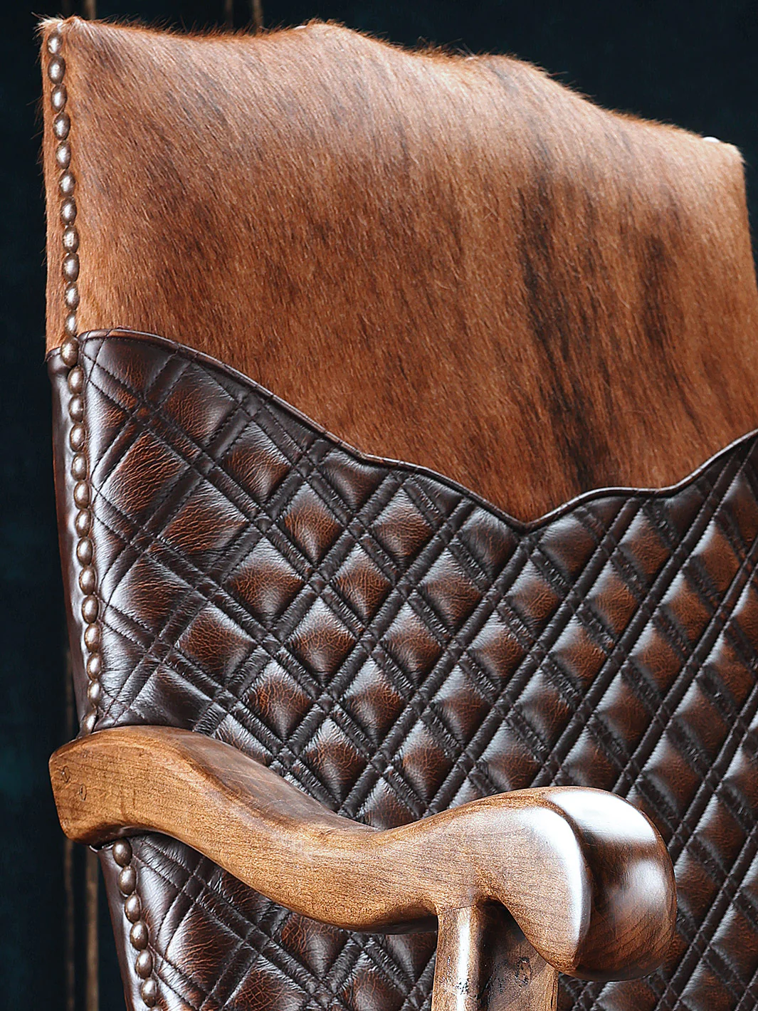 Rodeo Architect Quilted Leather Desk Chair - Image 5