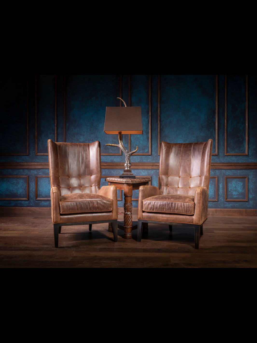 Rustic Sycamore Leather Accent Chair - Image 5