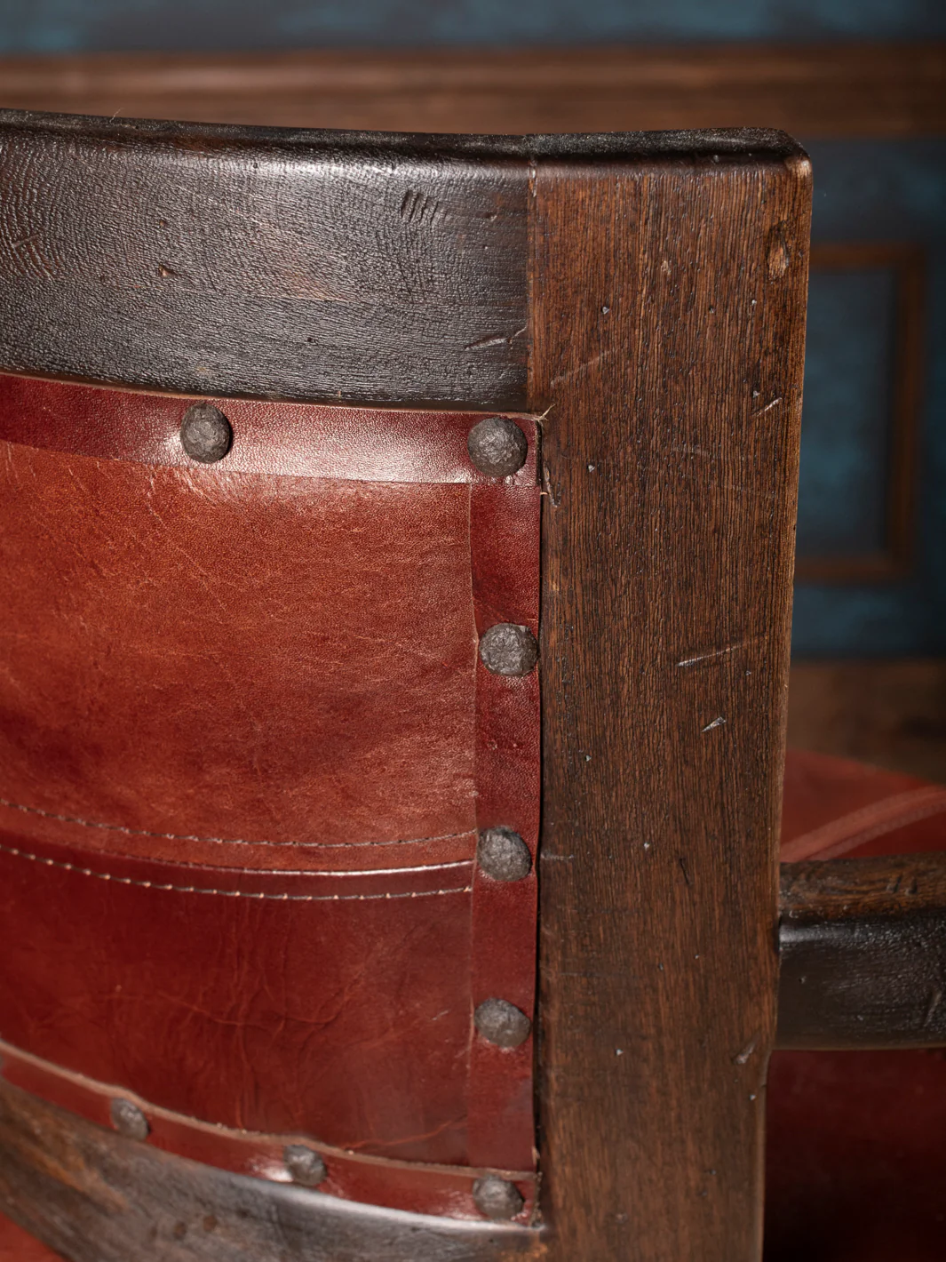 Santa Fe Mesa Leather Swivel Bar Stool - Image 6