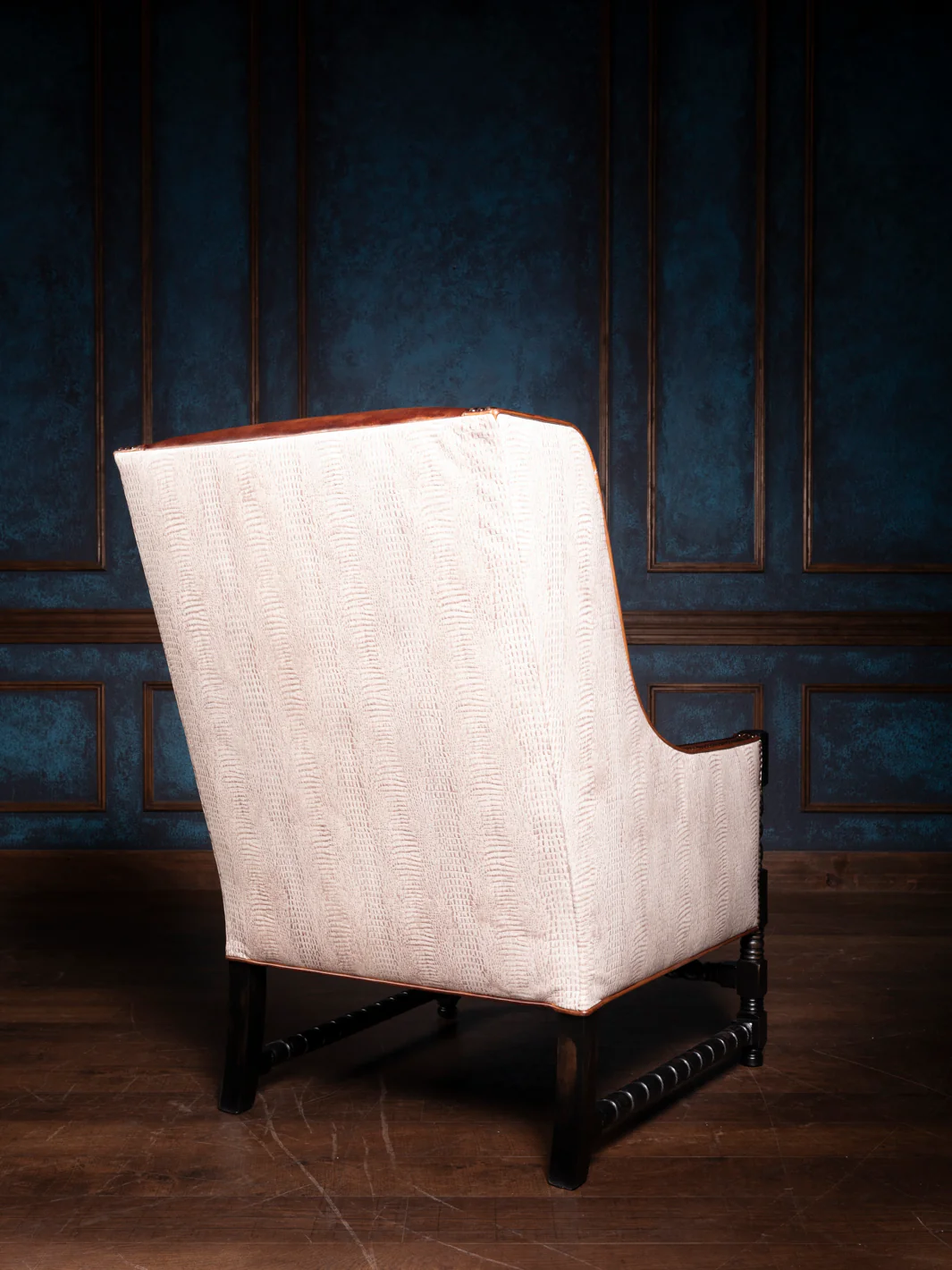 Savannah Leather & Croc Accent Chair - Image 5
