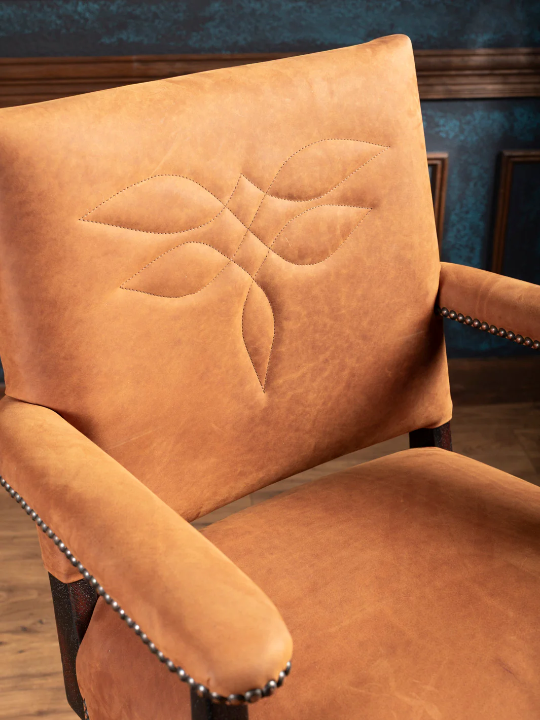 Sedona Saddle Leather Bar Stool - Image 3