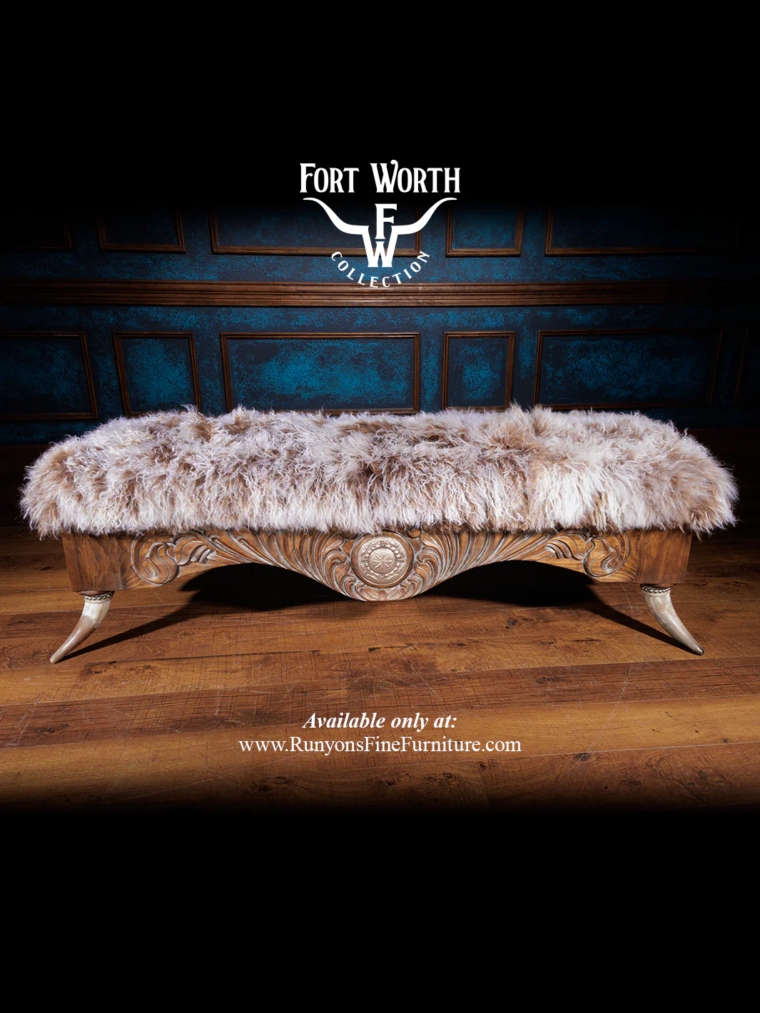 Texas Cattle Queen Tibetan Bench - Image 3