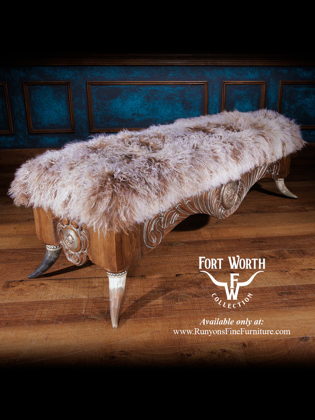 Texas Cattle Queen Tibetan Bench - Image 4