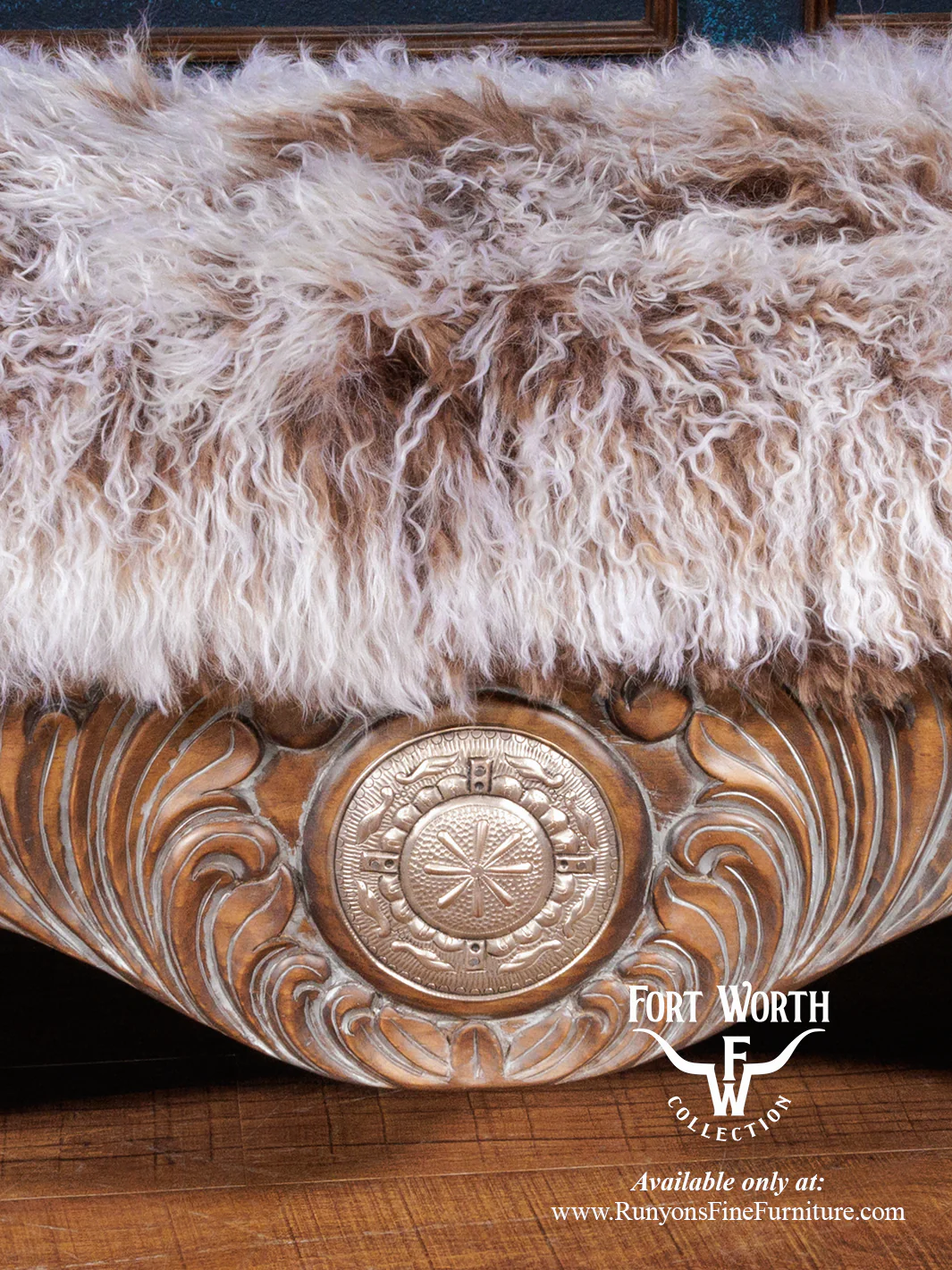 Texas Cattle Queen Tibetan Bench - Image 5